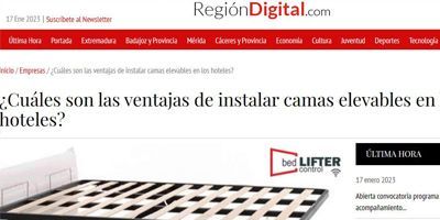 Cama elevable para hoteles